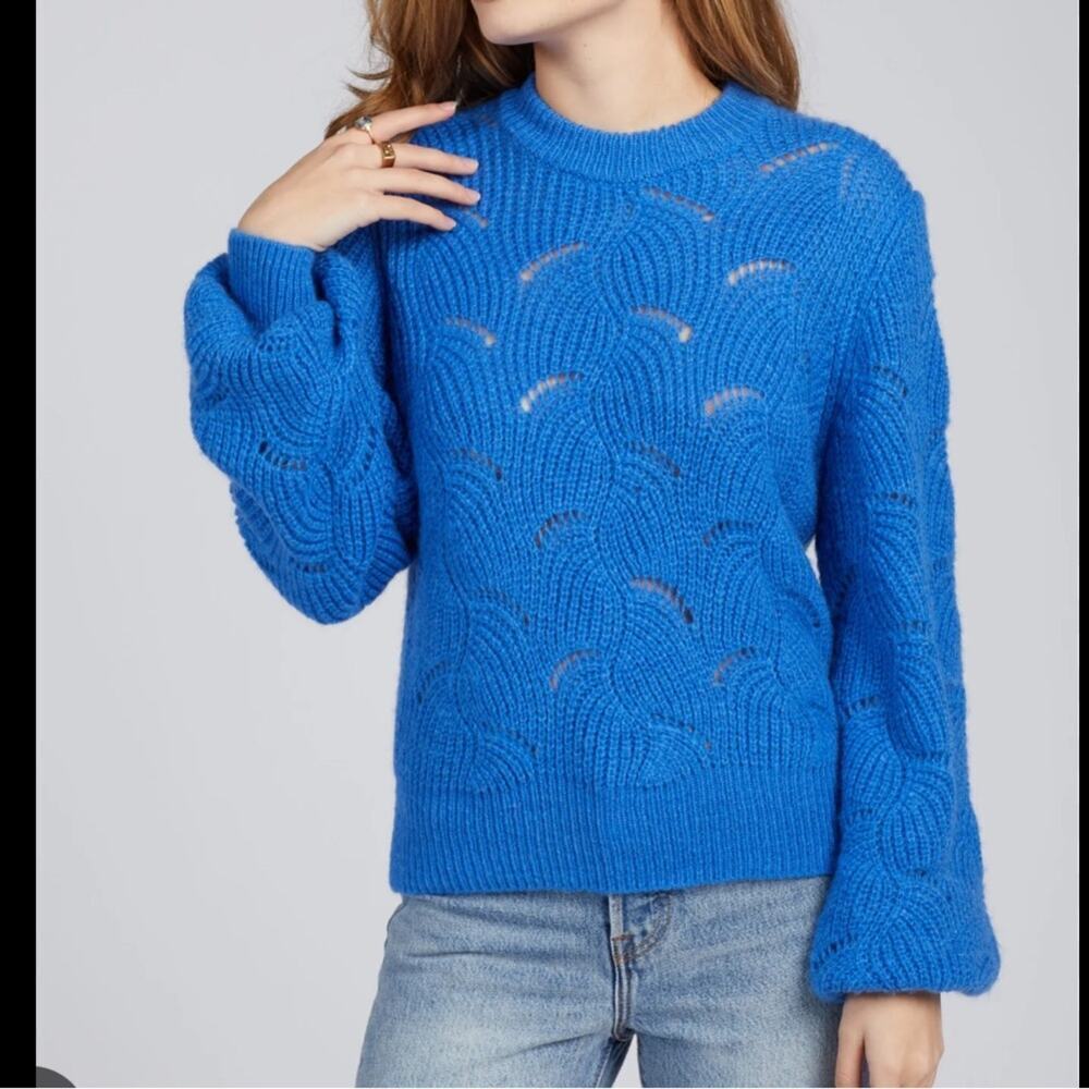 Rolla’s Blue Alpaca Blend Laura Electric Blue Sweater. Size S